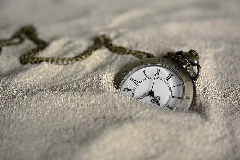 Clock representing time travel