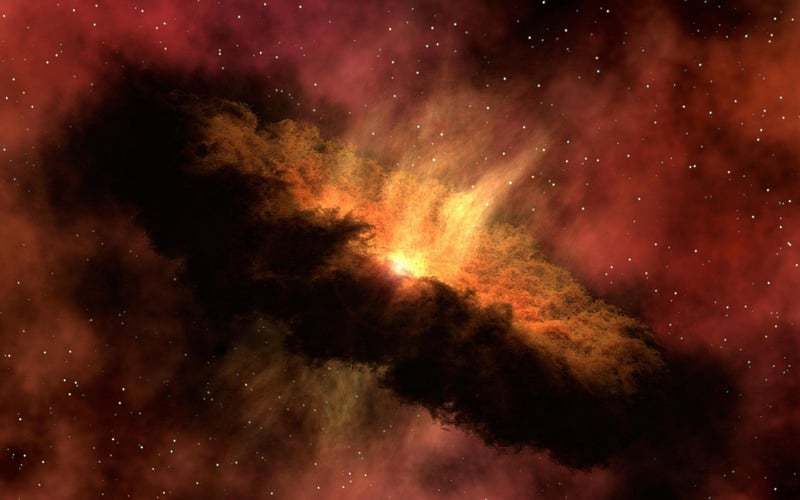 Conceptual image of space-time travel